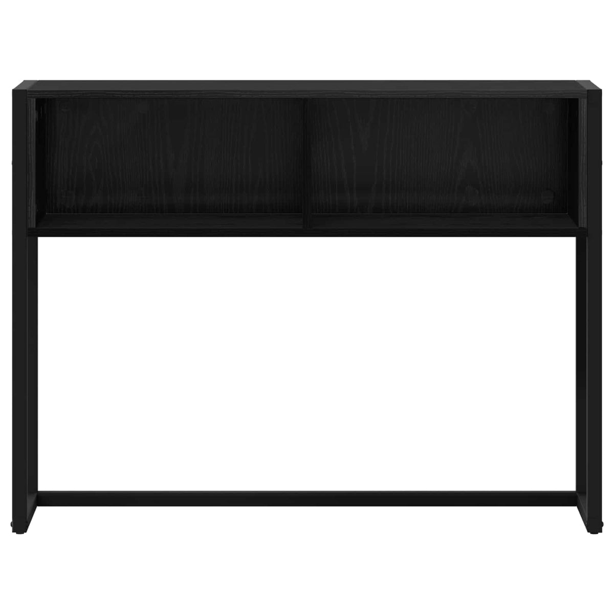 vidaXL End Table Black Oak 100 x 36 x 75 cm Engineered Wood 5