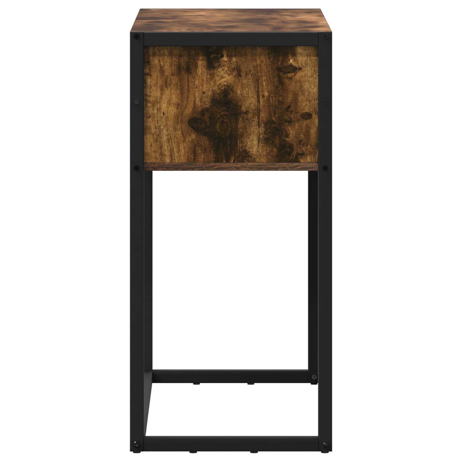vidaXL End Table Smoke Oak 100 x 36 x 75 cm Engineered Wood 6