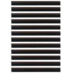 vidaXL Self-adhesive Door Brush Seals 12 pcs 100 cm Aluminium Alloy 5