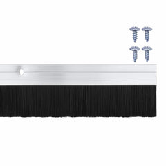 vidaXL Screw-on Door Brush Seals 12 pcs Silver 100 cm Aluminium Alloy 6