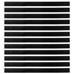 vidaXL Self-adhesive Door Brush Seals 12 pcs 100 cm Aluminium Alloy 2