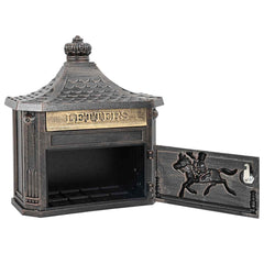 Wall Mounted Mailbox 40.5 x 16 x 45 cm Cast Aluminum Bronze