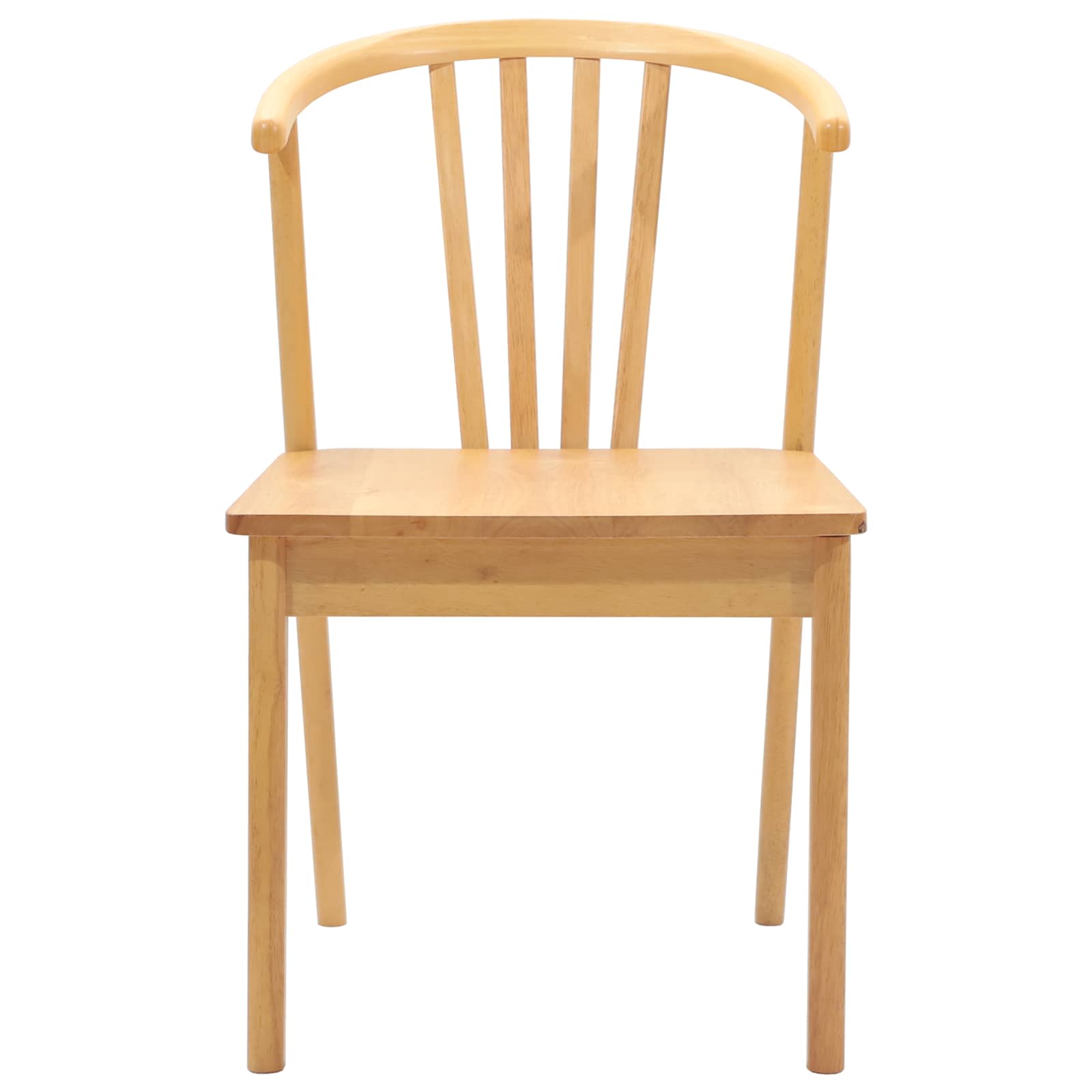 vidaXL Dining Chair 2 pcs Solid Rubberwood Natural 51 x 61 x 80.5 cm 5