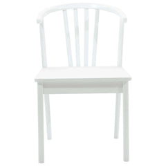 vidaXL Dining Chair 2 pcs Solid Rubberwood White 51 x 61 x 80.5 cm 5