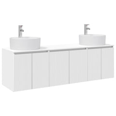 Bathroom Cabinet Set 3 pcs 161.5 x 44.5 x 82 cm White
