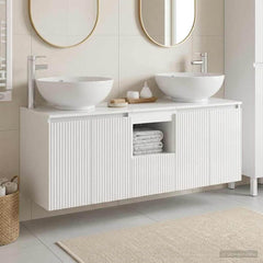 Bathroom Cabinet Set 3 pcs 129 x 44.5 x 80 cm High gloss white