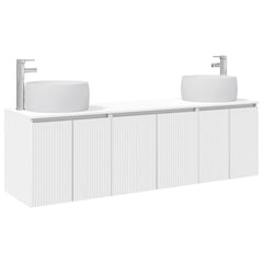 Bathroom Cabinet Set 3 pcs 161.5 x 44.5 x 80 cm White