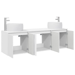 Bathroom Cabinet Set 3 pcs 161.5 x 44.5 x 80 cm White