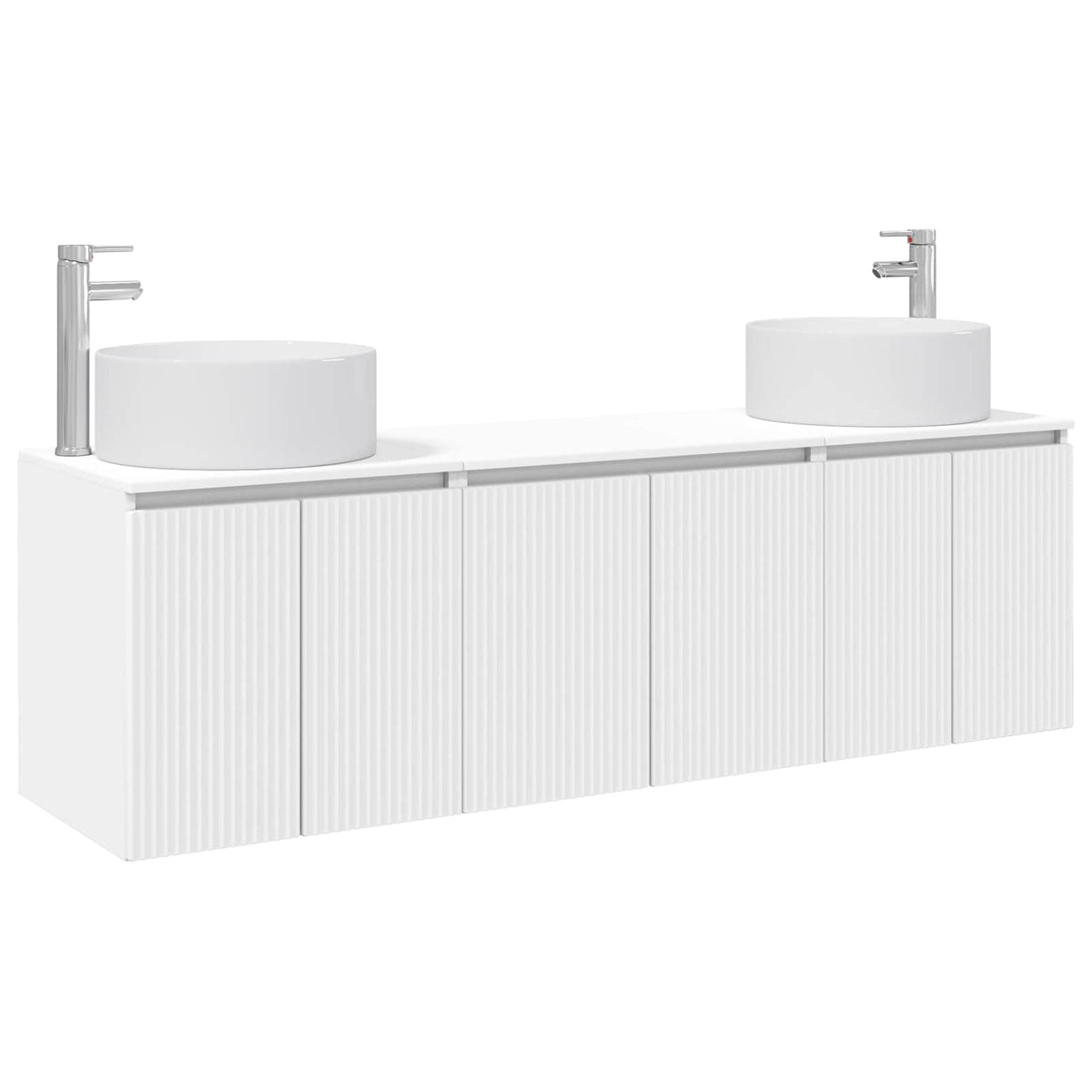 Bathroom Cabinet Set 3 pcs 161.5 x 44.5 x 80 cm White
