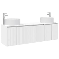 Bathroom Cabinet Set 3 pcs 161.5 x 44.5 x 80 cm White