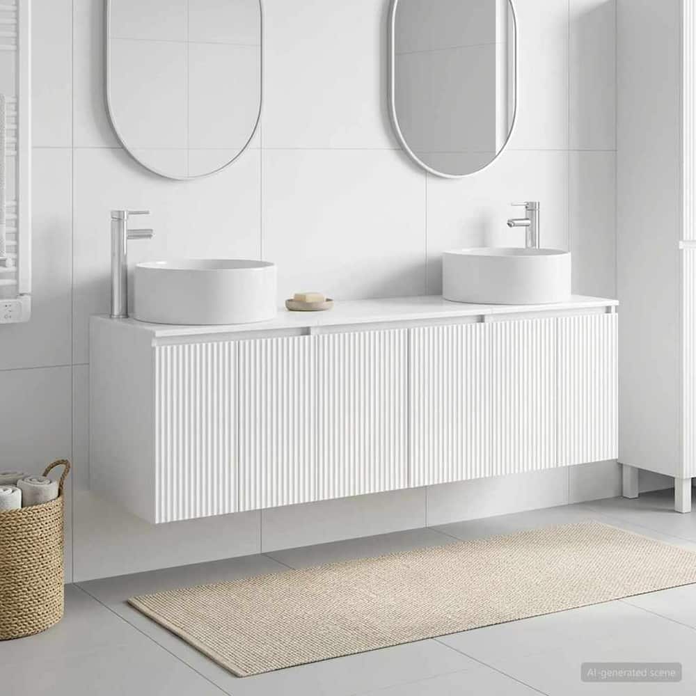Bathroom Cabinet Set 3 pcs 161.5 x 44.5 x 80 cm High gloss white