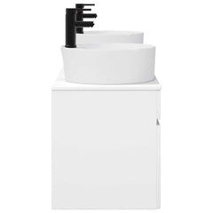 Bathroom Cabinet Set 3 pcs 157 x 44.5 x 82 cm White