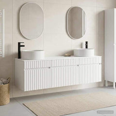 Bathroom Cabinet Set 3 pcs 157 x 44.5 x 80 cm White