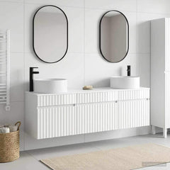 Bathroom Cabinet Set 3 pcs 157 x 44.5 x 80 cm High gloss white