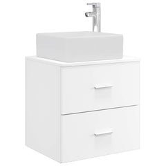 Bathroom Cabinet Set 3 pcs 129 x 41 x 80 cm White