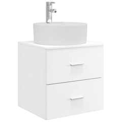Bathroom Cabinet Set 3 pcs 129 x 44.5 x 82 cm White