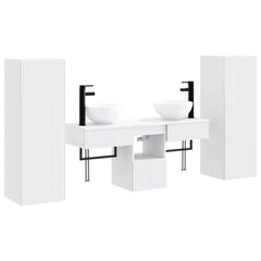 Bathroom Cabinet Set 5 pcs 33 x 34.5 x 100 cm White