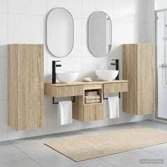 Bathroom Cabinet Set 5 pcs 33 x 34.5 x 100 cm Sonoma oak