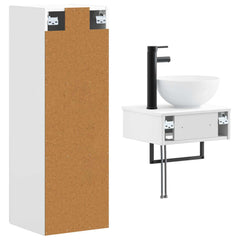 Bathroom Cabinet Set 2 pcs 33 x 34.5 x 100 cm White