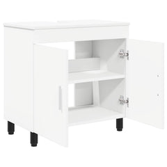 vidaXL Bathroom Vanity Unit White 60 x 35 x 60 cm Engineered Wood 4
