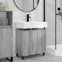 Bathroom Vanity Unit 60 x 35 x 60 cm Engineered Wood Grey sonoma