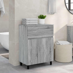 Bathroom Vanity Unit 60 x 35 x 80 cm Engineered Wood Grey sonoma
