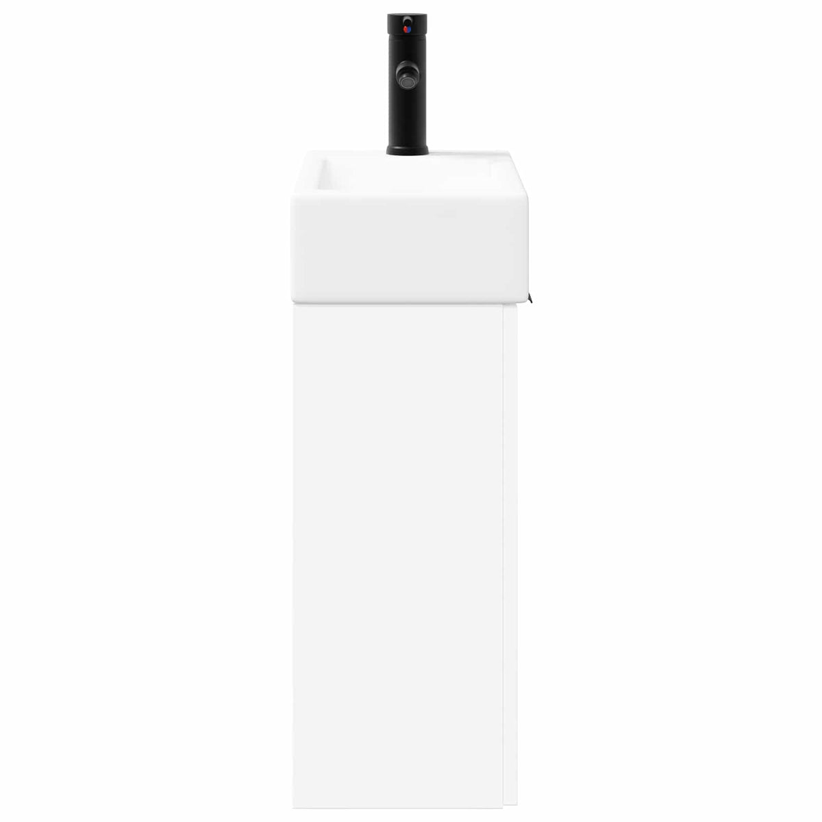 Bathroom Vanity Unit with Tap 45.5 x 22.5 x 84 cm White Right hand