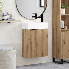 Bathroom Vanity Unit with Tap 45.5 x 22.5 x 84 cm Artisan oak Right hand