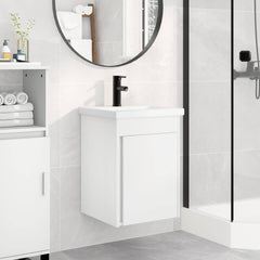 Bathroom Vanity Unit with Tap 42 x 40 x 74.5 cm White