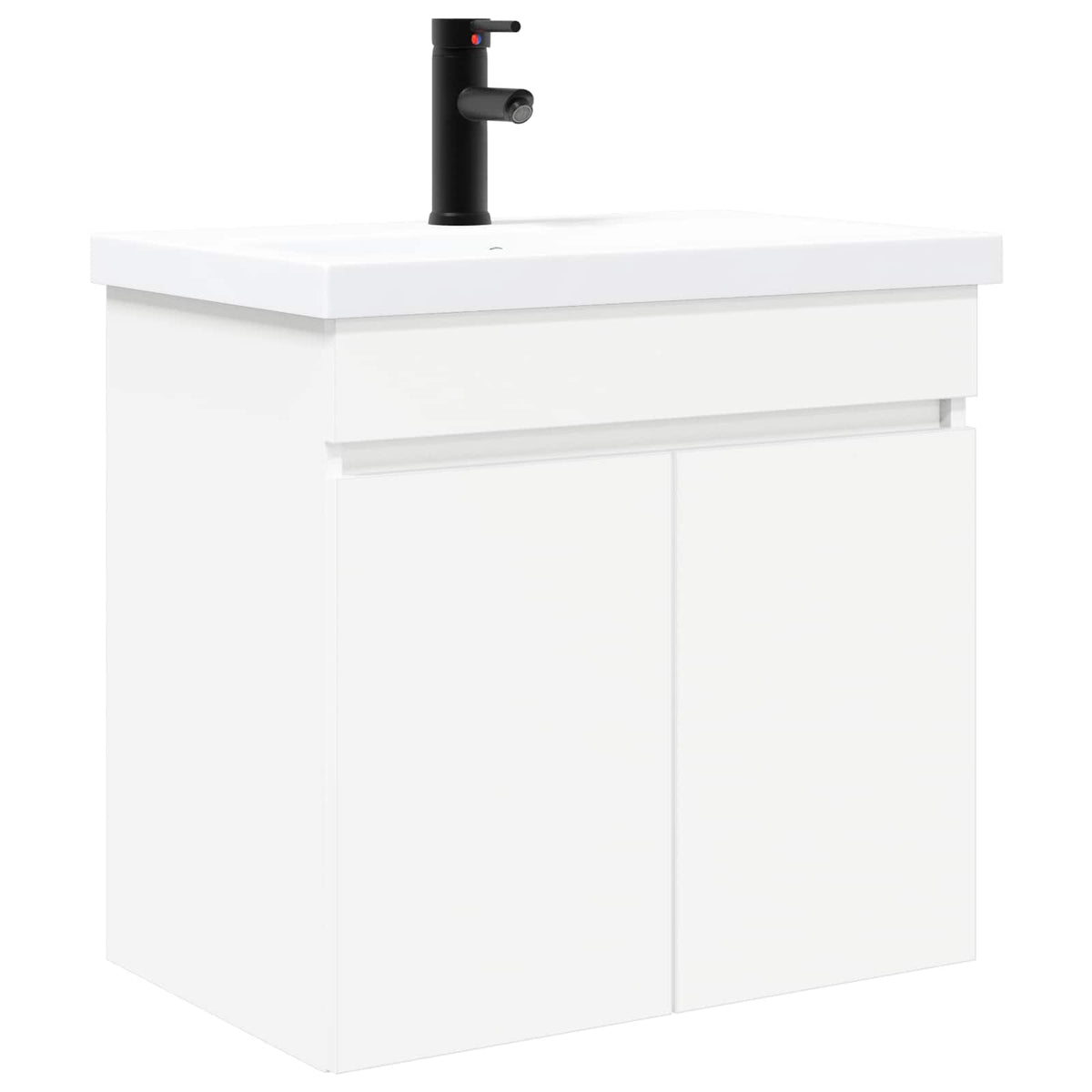 Bathroom Vanity Unit with Tap 61 x 40 x 74.5 cm White