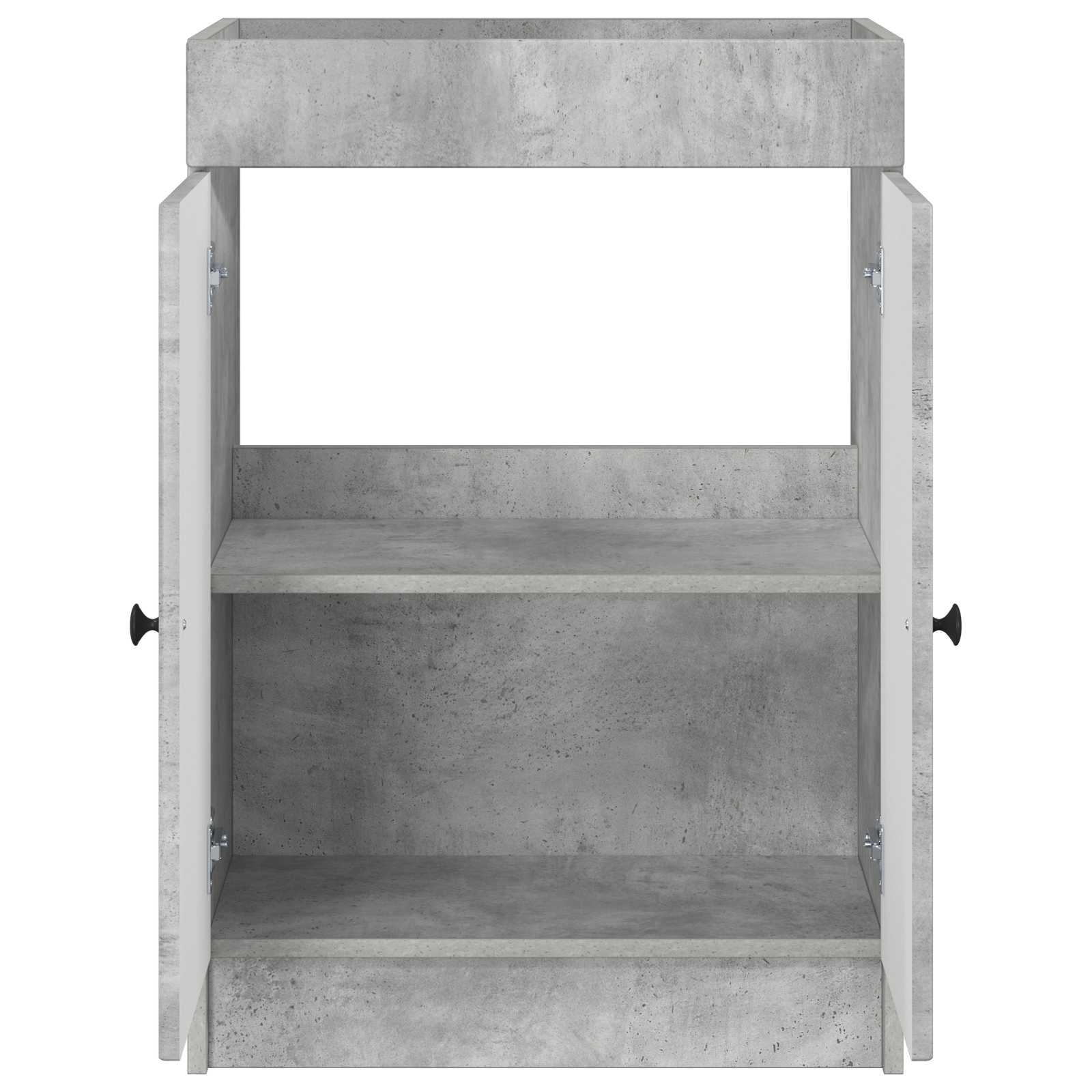 vidaXL Bathroom under Sink Cabinet Concrete Grey 56 x 37.5 x 81 cm 4