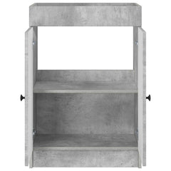 vidaXL Bathroom under Sink Cabinet Concrete Grey 56 x 37.5 x 81 cm 4
