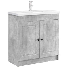 vidaXL Bathroom under Sink Cabinet Concrete Grey 56 x 37.5 x 81 cm 3