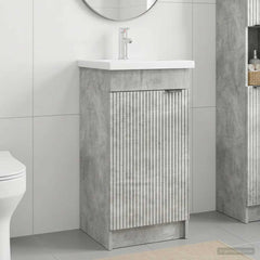 Bathroom Vanity with Sink 42 x 40 x 84.5 cm Concrete grey