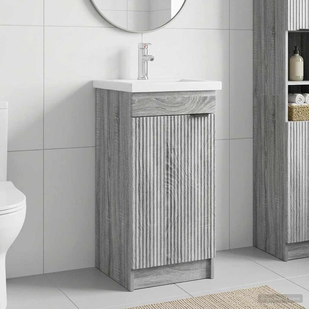 Bathroom Vanity with Sink 42 x 40 x 84.5 cm Grey sonoma