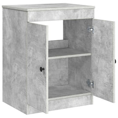 vidaXL Bathroom Cabinet Concrete Grey 54 x 41 x 70 cm Engineered Wood 4