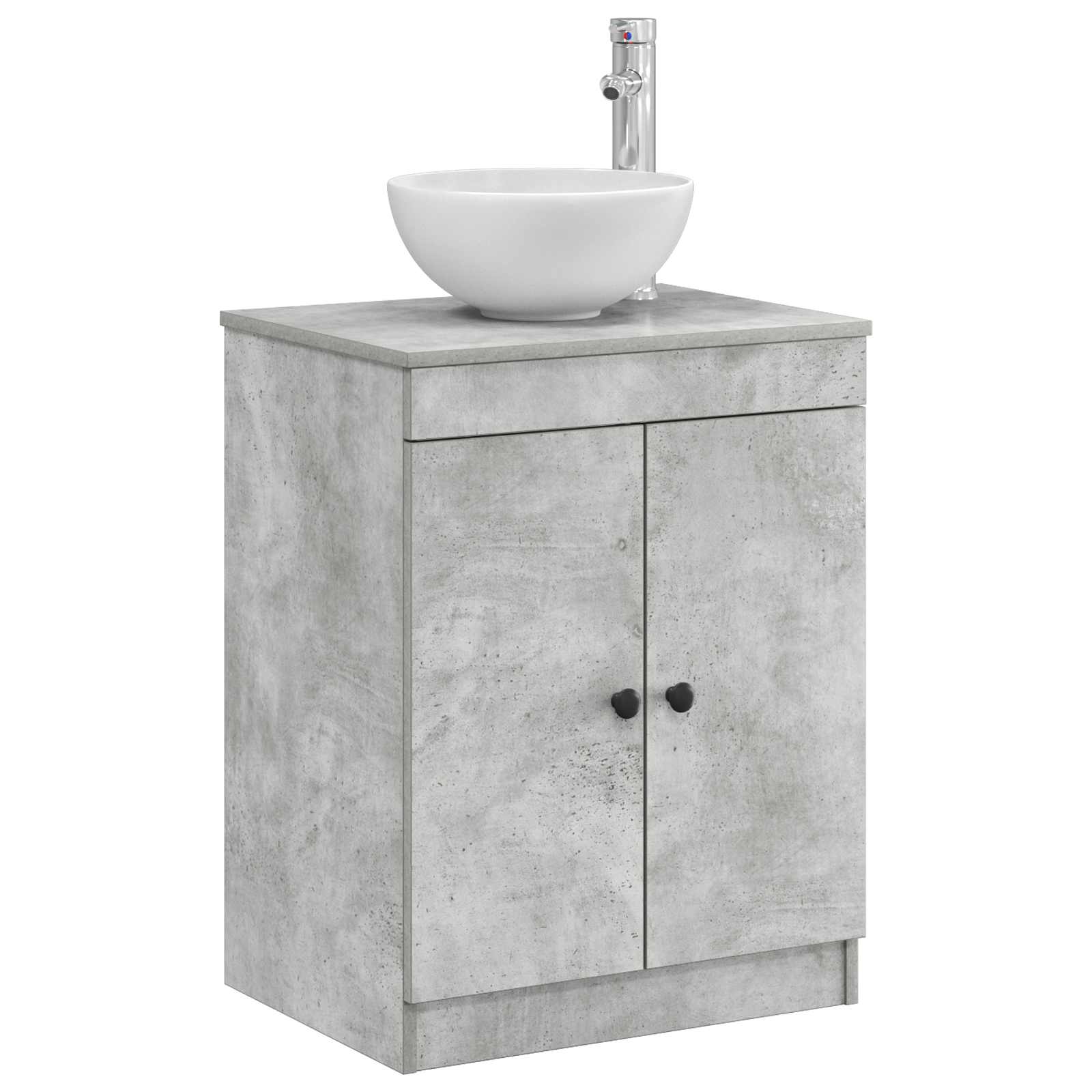 vidaXL Bathroom Cabinet Concrete Grey 54 x 41 x 70 cm Engineered Wood 3