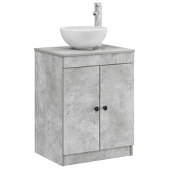 vidaXL Bathroom Cabinet Concrete Grey 54 x 41 x 70 cm Engineered Wood 3