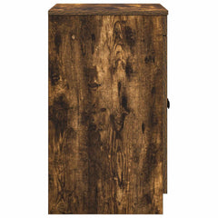 vidaXL Bathroom Cabinet Smoked Oak 54 x 41 x 70 cm Engineered Wood 5