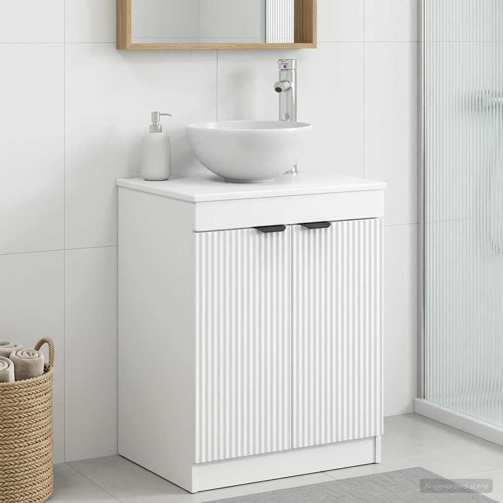 Bathroom Cabinet 54 x 41 x 70 cm Engineered Wood White