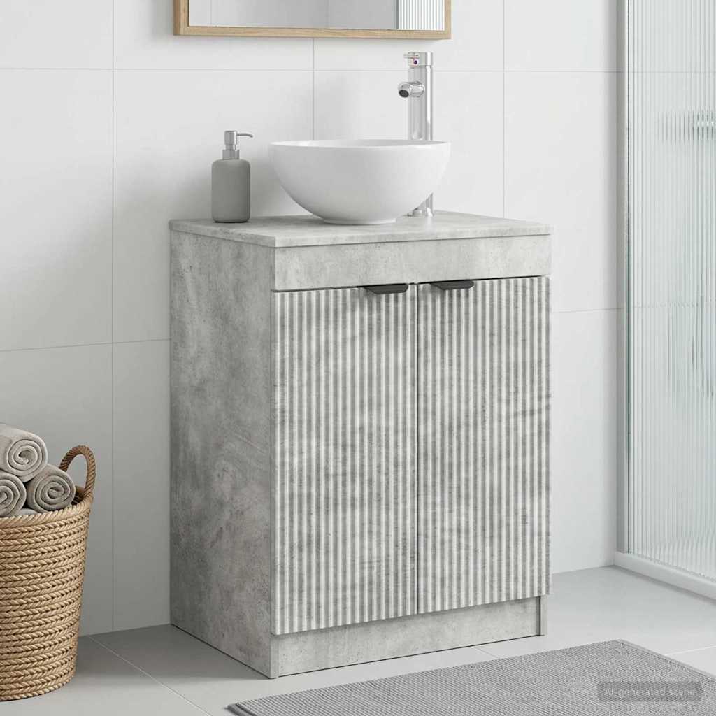 Bathroom Cabinet 54 x 41 x 70 cm Engineered Wood Concrete grey