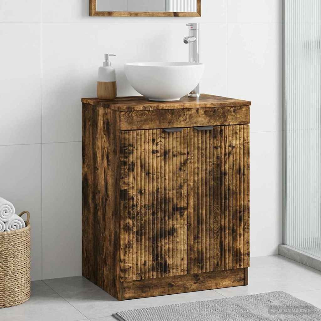 Bathroom Cabinet 54 x 41 x 70 cm Engineered Wood Smoked oak