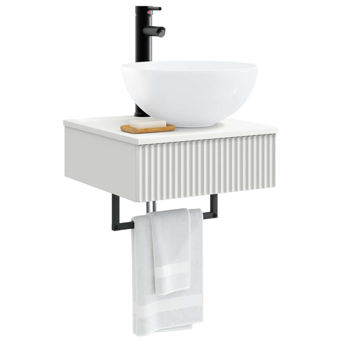 Wall-mounted Bathroom Sink Cabinet 40 x 41 x 56 cm White