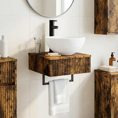 Wall-mounted Bathroom Sink Cabinet 40 x 41 x 56 cm Smoked oak
