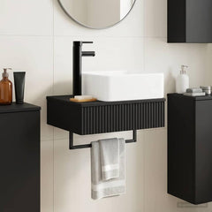 Wall-mounted Bathroom Sink Cabinet 50 x 41 x 56 cm Black