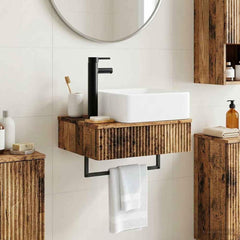 Wall-mounted Bathroom Sink Cabinet 50 x 41 x 56 cm Old wood