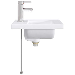 Bathroom Washbasin 42 x 40 x 16.5 cm Ceramic Chrome