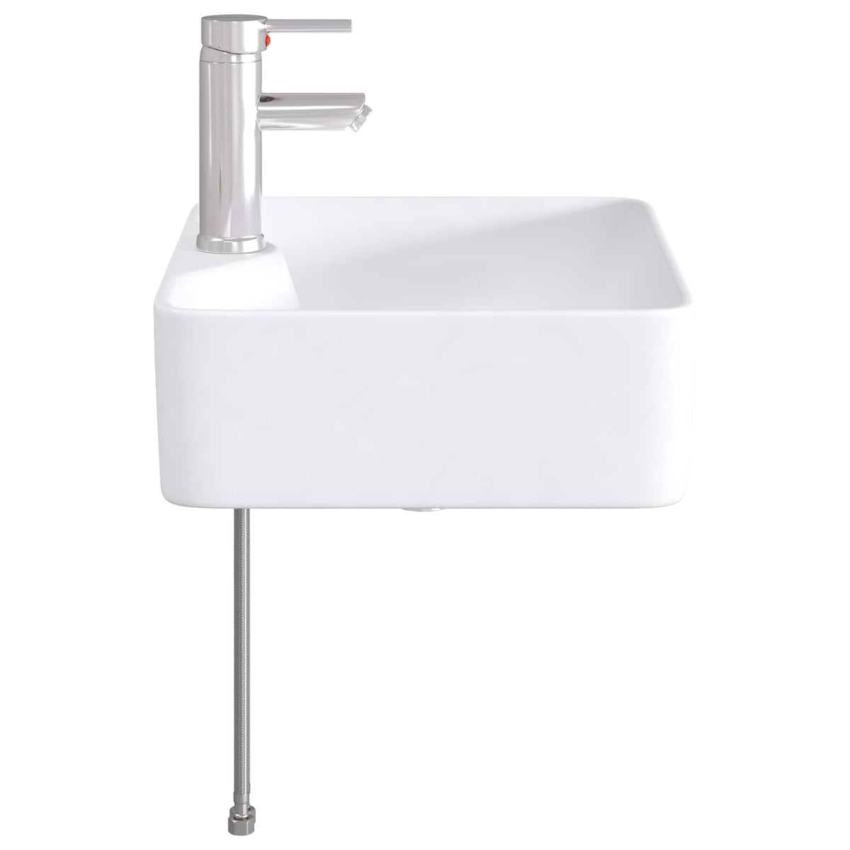 Bathroom Washbasin 48.5 x 37.5 x 13 cm Ceramic Chrome