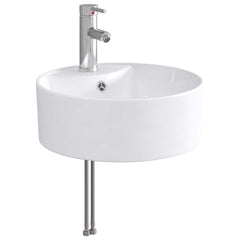 Bathroom Washbasin 40.5 x 40.5 x 15 cm Ceramic Chrome