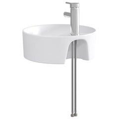 Bathroom Washbasin 40.5 x 40.5 x 15 cm Ceramic Chrome